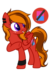 Size: 1824x2584 | Tagged: safe, artist:nana-yuka, oc, oc only, oc:scarlet sketch, pony, solo