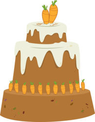 Size: 4096x5271 | Tagged: safe, artist:parclytaxel, g4, the hooffields and mccolts, .svg available, absurd resolution, cake, carrot, food, no pony, simple background, transparent background, trojan cake, trojan horse, vector