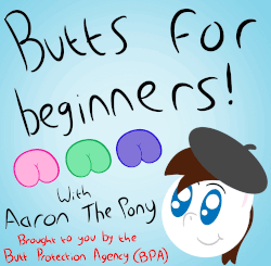 Size: 1000x980 | Tagged: safe, artist:aarondrawsarts, oc, oc only, oc:brain teaser, oc:rose bloom, earth pony, pony, :t, animated, blue background, blushing, brainbloom, butt, butts, circle, cute, dock, drawing, eyes closed, first you draw a circle, gif, gradient background, hat, head, how to draw, how to draw an owl meme, male, paper, plot, rosie butt, simple background, smiling, stallion, text, tumblr, tutorial, wat