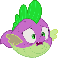 Size: 5000x4934 | Tagged: safe, artist:dashiesparkle, spike, puffer fish, g4, my little pony: the movie, .svg available, absurd resolution, agony, fear, horrified, male, open mouth, simple background, solo, species swap, spike the pufferfish, transparent background, vector