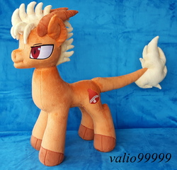 Size: 2599x2500 | Tagged: safe, artist:valio99999, oc, oc only, oc:orobas, dracony, hybrid, high res, horns, irl, photo, plushie, solo