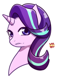 Size: 500x650 | Tagged: safe, artist:norang94, starlight glimmer, pony, unicorn, g4, bust, female, portrait, simple background, solo, transparent background