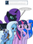 Size: 600x800 | Tagged: safe, artist:dekomaru, trixie, twilight sparkle, oc, oc:midnight, oc:nyx, alicorn, pony, tumblr:ask twixie, g4, ask, female, lesbian, magical lesbian spawn, offspring, parent:trixie, parent:twilight sparkle, parents:twixie, ship:twixie, shipping, tumblr