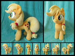 Size: 5000x3743 | Tagged: safe, artist:fireflytwinkletoes, applejack, earth pony, pony, g4, absurd resolution, irl, photo, plushie, solo