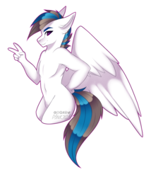 Size: 1280x1496 | Tagged: safe, artist:pinkxei, oc, oc only, anthro, barbie doll anatomy, commission, male, nudity, simple background, solo, stallion, transparent background