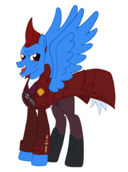 Size: 2120x2851 | Tagged: safe, artist:edcom02, artist:jmkplover, pegasus, pony, fin, guardians of the galaxy, high res, marvel, marvel cinematic universe, mary poppins, yondu udonta