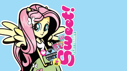 Size: 2560x1440 | Tagged: safe, fluttershy, equestria girls, g4, official, equestria girls plus, female, mlp club, ponied up, solo, wallpaper