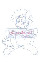 Size: 320x512 | Tagged: safe, artist:periodicbrony, oc, oc only, oc:neon streak, pony, adoptable, male, not an actual adoptable