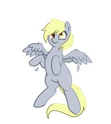 Size: 1006x1120 | Tagged: safe, artist:neuro, derpy hooves, pegasus, pony, g4, feather, female, flying, mare, simple background, solo, spread wings, transparent background, wings