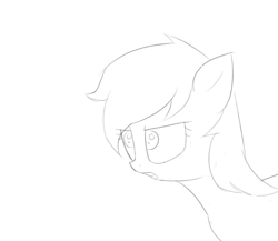 Size: 1500x1300 | Tagged: safe, artist:otherdrawfag, oc, oc only, oc:aryanne, pony, /mlpol/, angry, cyoa, face, sketch