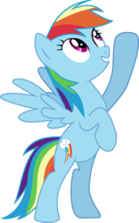 Size: 1104x1775 | Tagged: safe, artist:frownfactory, rainbow dash, pegasus, pony, g4, parental glideance, .svg available, bipedal, female, mare, simple background, smiling, solo, standing up, svg, transparent background, vector