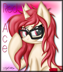 Size: 3193x3653 | Tagged: safe, artist:iflysna94, oc, oc only, oc:strawberry cheesecake, pony, unicorn, female, glasses, high res, mare, solo