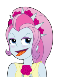 Size: 1235x1583 | Tagged: safe, artist:berrypunchrules, violet blurr, equestria girls, g4, blushing, female, solo, tongue out