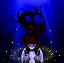 Size: 2025x2000 | Tagged: safe, artist:fellabyss, oc, oc only, pony, high res, solo, underwater