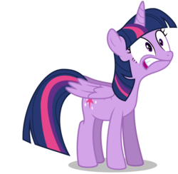 Size: 724x706 | Tagged: safe, artist:byteslice, twilight sparkle, alicorn, pony, g4, .svg available, do not want, female, gritted teeth, mare, shocked, simple background, solo, svg, transparent background, twilight sparkle (alicorn), vector, wide eyes