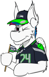 Size: 1501x2348 | Tagged: safe, artist:kamithepony, oc, oc only, oc:kami, pony, american football, clothes, football, jersey, nfl, seattle seahawks