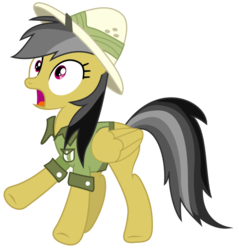 Size: 539x564 | Tagged: safe, artist:byteslice, daring do, pegasus, pony, g4, .svg available, female, mare, simple background, solo, svg, transparent background, vector