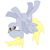 Size: 920x920 | Tagged: safe, artist:byteslice, derpy hooves, pegasus, pony, g4, .svg available, female, mare, simple background, solo, svg, transparent background, upside down, vector