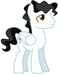 Size: 2750x3450 | Tagged: safe, artist:tomfraggle, mercury, starry eyes (g4), pegasus, pony, g4, wonderbolts academy, high res, male, simple background, solo, stallion, transparent background, vector