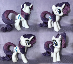 Size: 3257x2849 | Tagged: safe, artist:alicornparty, rarity, pony, g4, high res, irl, photo, plushie, solo