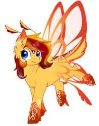 Size: 1366x1745 | Tagged: safe, artist:cloud-drawings, oc, oc only, oc:autumn breeze, grottoling, original species, pony, female, mare, simple background, solo, transparent background