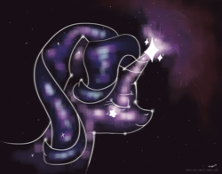 Size: 4200x3300 | Tagged: safe, artist:supersiri, starlight glimmer, pony, unicorn, g4, constellation, eyes closed, female, incorporeal, solo, stars