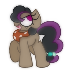 Size: 708x728 | Tagged: safe, artist:thefanficfanpony, oc, oc only, oc:gingerbread, pony, offspring, parent:doctor caballeron, parent:sugar belle, parents:cabelle, solo