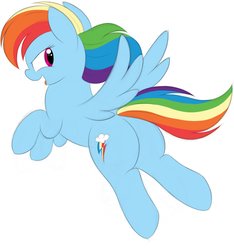 Size: 1121x1200 | Tagged: safe, artist:php66, rainbow dash, pegasus, pony, g4, backwards cutie mark, butt, female, flat colors, mare, plot, simple background, sketch, solo, white background