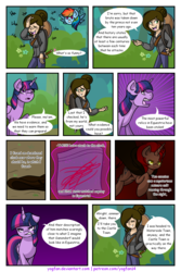 Size: 1200x1800 | Tagged: safe, artist:yogfan, rainbow dash, twilight sparkle, alicorn, hylian, pony, comic:but i do now, g4, comic, crossover, dialogue, the legend of zelda, twilight sparkle (alicorn)