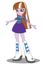 Size: 1682x2508 | Tagged: safe, artist:trungtranhaitrung, oc, oc only, equestria girls, g4, boots, clothes, equestria girls-ified, high heel boots, recolor, shirt, shoes, skirt, solo