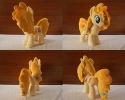 Size: 5120x4096 | Tagged: safe, artist:egalgay, pear butter, earth pony, pony, g4, the perfect pear, absurd resolution, handmade, irl, photo, plushie, solo