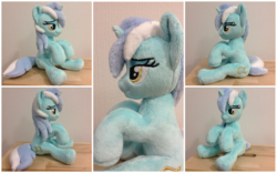 Size: 2560x1600 | Tagged: safe, artist:burgunzik, lyra heartstrings, pony, unicorn, g4, irl, lidded eyes, photo, plushie, solo