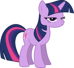 Size: 3712x3420 | Tagged: safe, artist:tomfraggle, twilight sparkle, pony, unicorn, boast busters, g4, female, high res, mare, simple background, solo, transparent background, twilight sparkle is not amused, unamused, unicorn twilight, vector