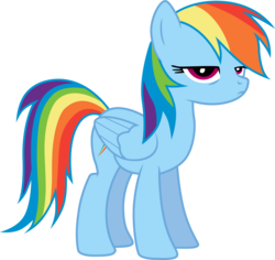 Size: 3610x3403 | Tagged: safe, artist:tomfraggle, rainbow dash, pegasus, pony, boast busters, g4, female, high res, mare, simple background, solo, transparent background, unamused, vector