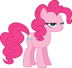 Size: 4052x3841 | Tagged: safe, artist:tomfraggle, pinkie pie, earth pony, pony, boast busters, g4, female, mare, simple background, solo, transparent background, unamused, vector