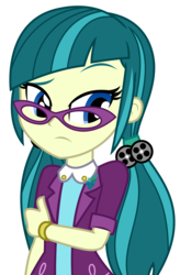 Size: 1703x2597 | Tagged: safe, artist:sketchmcreations, juniper montage, equestria girls, equestria girls specials, g4, my little pony equestria girls: movie magic, female, raised eyebrow, simple background, solo, transparent background, unsure, vector