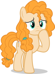 Size: 7000x9462 | Tagged: safe, artist:luckreza8, pear butter, earth pony, pony, g4, the perfect pear, .svg available, absurd resolution, female, mare, raised hoof, simple background, solo, transparent background, vector