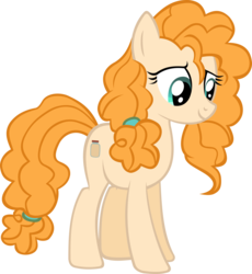Size: 4651x5059 | Tagged: safe, artist:ironm17, pear butter, earth pony, pony, g4, the perfect pear, absurd resolution, female, simple background, smiling, solo, transparent background, vector
