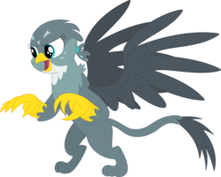 Size: 3565x2858 | Tagged: safe, artist:porygon2z, gabby, griffon, g4, female, high res, simple background, solo, standing, transparent background, vector