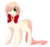 Size: 1024x970 | Tagged: safe, artist:php146, oc, oc only, oc:akarui sakura, earth pony, pony, bell, bell collar, collar, female, floppy ears, mare, neck bow, simple background, solo, transparent background