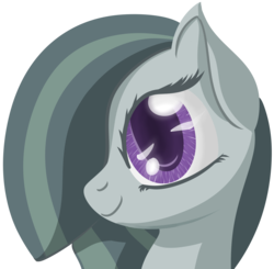 Size: 1152x1129 | Tagged: safe, artist:datapony, marble pie, earth pony, pony, g4, big eyes, bust, female, hair over one eye, portrait, simple background, solo, transparent background