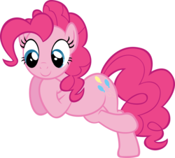 Size: 1024x924 | Tagged: safe, artist:wolfsman2, pinkie pie, earth pony, pony, g4, just for sidekicks, crossed hooves, crossed legs, female, leaning, mare, raised leg, simple background, smiling, solo, transparent background, vector