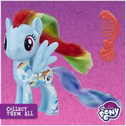 Size: 800x800 | Tagged: safe, rainbow dash, pony, g4, official, female, my little pony logo, solo, toy