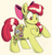 Size: 472x494 | Tagged: safe, alternate version, artist:rannva, apple bloom, earth pony, pony, g4, apple bloom's bow, bow, chest fluff, colored, cutie mark, female, filly, hair bow, heart, raised hoof, simple background, solo, story, story:endless gifts, tattoo-like, traditional art
