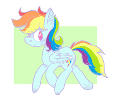 Size: 744x622 | Tagged: safe, artist:instantlymoist, rainbow dash, pegasus, pony, g4, cute, female, simple background, solo