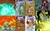 Size: 1920x1190 | Tagged: safe, edit, edited screencap, screencap, albus, captain ironhead, cerulean slate, dragon lord torch, flare (character), flash magnus, greenblight, iron eagle, mistmane, olivine gemstone, rockhoof, somnambula, the sphinx, verdigris, earth pony, pegasus, pony, sphinx, unicorn, campfire tales, daring done?, g4, my little pony: legends of magic, season 7, spoiler:comic, armor, beard, braid, clothes, comic cover, cropped, curved horn, dragon spirit, ethereal mane, facial hair, female, fire, fire breath, glowing eyes, glowing mouth, helmet, hoof shoes, horn, magic, male, mare, moustache, netitus, rockhoof's shovel, shield, shovel, stallion
