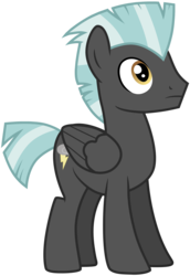 Size: 2200x3200 | Tagged: safe, artist:tomfraggle, thunderlane, pegasus, pony, g4, high res, male, simple background, solo, stallion, transparent background, vector