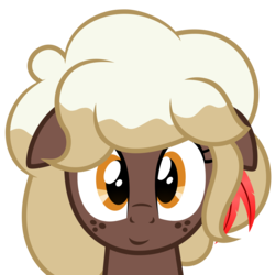Size: 7667x7667 | Tagged: safe, artist:besttubahorse, oc, oc only, oc:sweet mocha, pony, absurd resolution, bust, cute, floppy ears, freckles, looking at you, mochabetes, ocbetes, simple background, smiling, solo, transparent background, vector