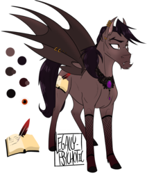 Size: 1228x1445 | Tagged: safe, artist:cranberry--zombie, oc, oc only, bat pony, pony, fishnet stockings, male, reference sheet, simple background, solo, stallion, transparent background