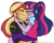 Size: 544x434 | Tagged: safe, artist:sunsetslight, sci-twi, sunset shimmer, twilight sparkle, equestria girls, g4, bridal carry, duo, eyes closed, female, hug, lesbian, ponytail, ship:sci-twishimmer, ship:sunsetsparkle, shipping, simple background, smiling, transparent background